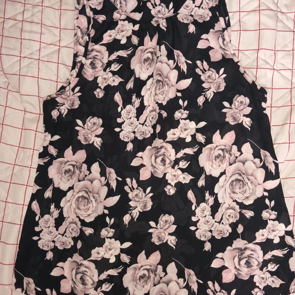 Sienna Sky Black and Pink Floral Top
